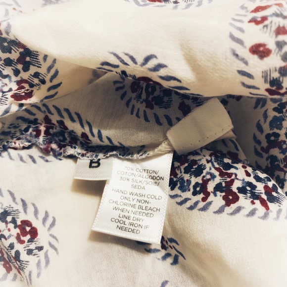 Ann Taylor Loft Softened Paisley Silk Blend Blouse - Picture 6 of 8